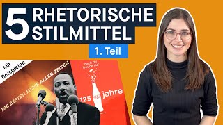 5 rhetorische Stilmittel  Teil 1 [upl. by Yregerg]