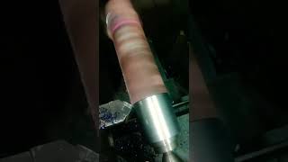 PARALLEL LATH REDUCING PIPES SIZE WHILE MAKING THEM CYLINDRICAL TURNING STRAIGHT [upl. by Compte]