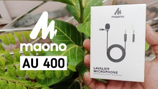 Maono AU400 Lavalier Microphone  Best Budget Mic  UNBOXING amp REVIEW  Hindi [upl. by Selda478]