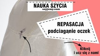 Naprawa dzianiny  Łapanie oczek repasacja Jak naprawić sweter [upl. by Sillyrama614]