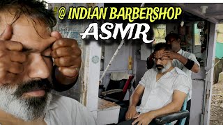 Best Head massage  Indian Street Barbershop Birds chirping Asmr  Releif Anxiety n Stress [upl. by Inor]