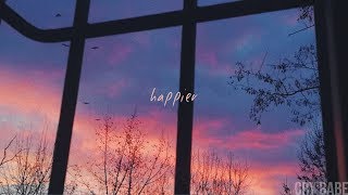 happier stripped by marshmello amp bastille slowed  reverb  LYRICS [upl. by Saiasi]