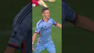 One of the great Hudson River Derby goals ✨ nycfc newyorkcityfc mls majorleaguesoccer soccer [upl. by Elcin592]