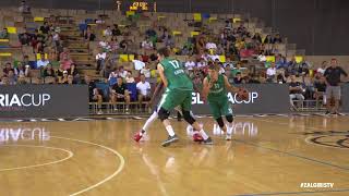 Jokubaitis feeds White and Birutis for powerful alleyoop slams [upl. by Nyladnor]