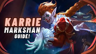 Quick Karrie Gold Lane Strategy  MLBB S32 Guide [upl. by Brosy]