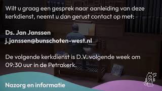 Gezamenljke kerkdienst Petrakerk en Noorderkerk [upl. by Blanc]