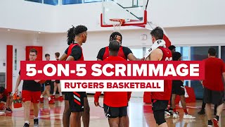 202425 Rutgers Mens Basketball Summer Scrimmage Highlights [upl. by Enoek]