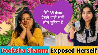 Deeksha Sharma Exposed Herself In Her Video  Deeksha Sharma Full Roast Video  Filmi Indian Exposed [upl. by Hbaruas649]