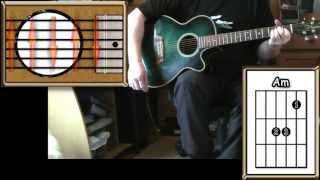 Against All Odds  Phil Collins  Acoustic Guitar Lesson detune by 2 frets [upl. by Pears]