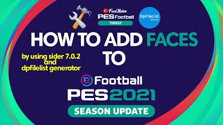 PES 2021e Nasıl Yüz Eklenir  How to Add Faces to PES 2021 [upl. by Tristis640]