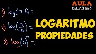 ✅MATEMÁTICAS Logaritmo Propiedades VIDEO TUTORIAL BACHILLERATO AULAEXPRESS [upl. by Bidget]