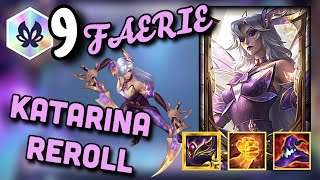 NEW 9 FAERIE WITH KATARINA REROLL IS BUSTED 2 RADIANT ITEMS  TFT SET 12 PBE GAMEPLAY [upl. by Anailli]