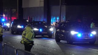 Prince Charles in a large motorcade of cars at COP26 🌍 [upl. by Karylin]