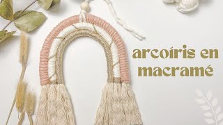 CÓMO HACER UN ARCOÍRIS EN MACRAMÉ  DECORACIÓN FÁCIL PARA LA HABITACIÓN DE LOS PEQUES [upl. by Zzabahs397]