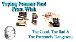 Trying Presser Feet From Wish  Product Test  How Does It Work [upl. by Notlem772]