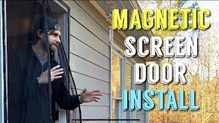 Installing Magnetic Screen Door [upl. by Mahan823]