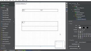 How to use Ref and Combined Fragment in Sequence Diagram  StarUML [upl. by Anneirb927]