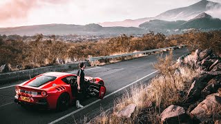 Driving The Ferrari F12 TDF Up An Active Volcano [upl. by Suzette]