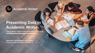 Presenting Data in Academic Writer [upl. by Elegna237]