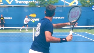 Roger Federer Training Court Level View  ATP Tennis Practice [upl. by Clarice]