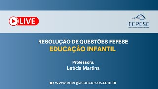 Resolução de questões FEPESE  Educação Infantil [upl. by Ecnatsnok]