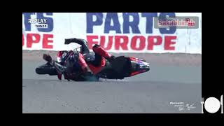 maverick vinales crash di kualifikasi 1 GP jerman 2024 [upl. by Adieren]