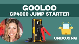 Unboxing of the GOOLOO GP4000 Jump Starter 4000A Peak Car Starter [upl. by Aizahs]