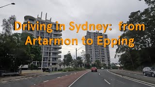 Driving in Sydney from Artarmon to Epping [upl. by Aennil639]