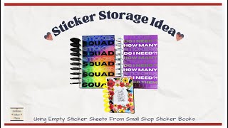 Small Shop Planner Sticker Sheet Storage [upl. by Northington226]