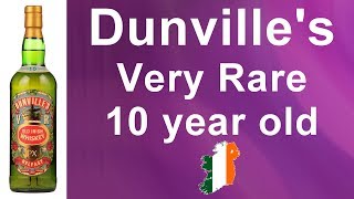 42  Dunvilles Very Old 10 Year Old Irish Whiskey Review from WhiskyJason [upl. by Lehcer]