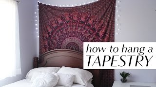 How to Hang a Tapestry in 3 Easy Ways [upl. by Eedissac]