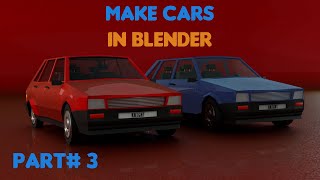 How to Make Cars in Blender  Make Easy Cars  Blender Beginners Tutorial  Part 3 [upl. by Leonerd]