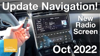 Hyundai Navigation Update Changes  October 2022 [upl. by Hildagard]