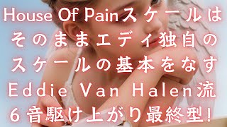 【5150 Style 6】House Of Painスケールはそのままエディ独自のスケールの基本をなす Eddie Van Halen流 ６音駆け上がり最終型 [upl. by Nevi156]