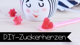 DIY  BASTELN MIT KINDERN I ZUCKERHERZEN I Basteln  BLITZGESCHENK [upl. by Einna802]