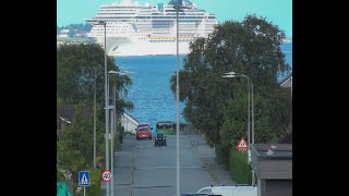 MSC Preziosa arrives to Stavanger [upl. by Arch]