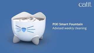 Catit  PIXI Smart Fountain  cleaning video [upl. by Aderfla443]