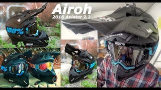 AIROH Aviator 22  FOX V1 helmet 2016 Matte Black [upl. by Adara]