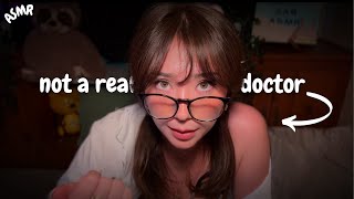 ASMR a fake doctor gives you a bizarre cranial nerve exam 😳🩺 random chaotic personal attention [upl. by Trella837]