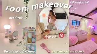 EXTREME ROOM MAKEOVER  TOUR 2023 aesteticpinterest inspired [upl. by Nolak]