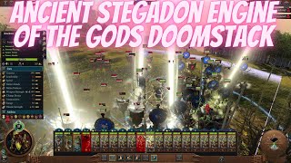 Ancient Stegadon Engine Of The Gods Doomstack Warhammer III [upl. by Otokam]