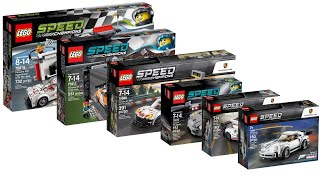 All LEGO Speed Champions Porsche sets 2015  2022 CompilationCollection Speed Build [upl. by Lauryn]