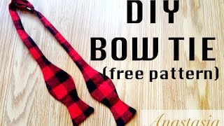 DIY Bow Tie PERFECT for a Holiday GIFT [upl. by Melone]