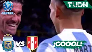 ¡GOLAZO Lautaro Martínez se luce de tijera  Argentina 10 Perú  CONMEBOLEliminatoria 2024  TUDN [upl. by Radmilla548]