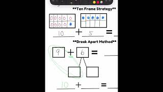 Making a Ten to Add 2nd Grade IReady Math [upl. by Gawlas]