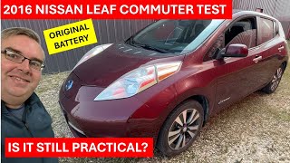 Testing A 2016 Nissan Leaf as a Commuter Car Is it Still Practical after 8 years [upl. by Yelkrab]