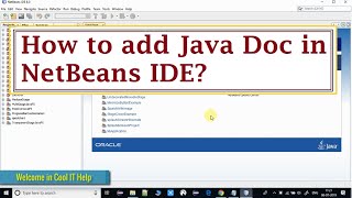 Adding Javadoc in NetBeans IDE  Tutorial for Beginners [upl. by Eittap552]