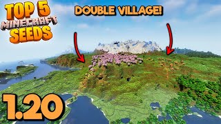 Top 5 AWESOME VILLAGE SEEDS for Minecraft 120 Best Minecraft Trails amp Tales Seeds Java amp Bedrock [upl. by Iormina]