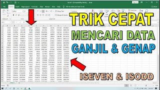 Cara Mudah Mencari Data Ganjil dan Genap di Microsoft Excel [upl. by Nynahs]