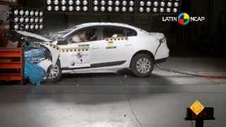 2013 Renault FluenceSamsung SM3 NCAP Frontal Offset LatinNCAP  Four Stars [upl. by Condon]